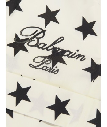 Balmain Girls Star Print Shorts in Ivory de pas cher