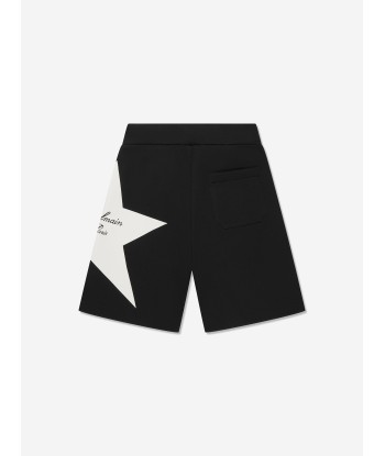 Balmain Kids Star Jersey Shorts in Black Voir les baskets