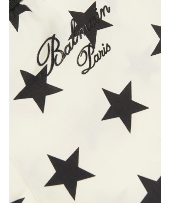 Balmain Baby Star Print Shorts in Ivory votre