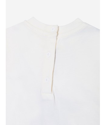 Balmain Baby Star Print T-Shirt in Ivory du meilleur 