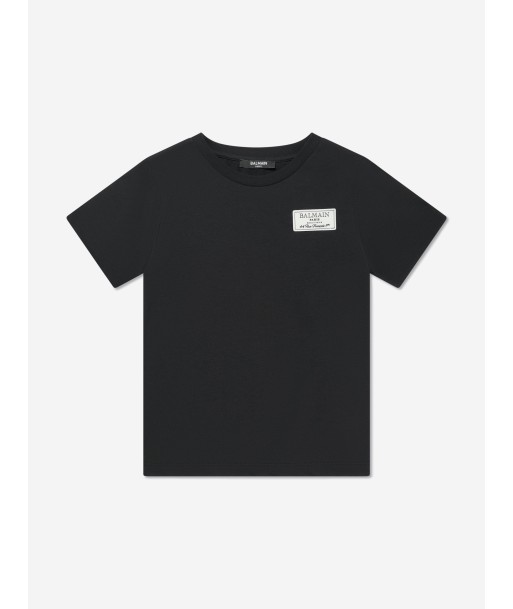 Balmain Boys Logo T-Shirt in Black à prix réduit toute l'année