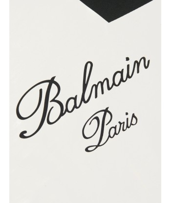 Balmain Girls Star Logo T-Shirt in Black les muscles