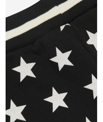 Balmain Boys Star Print Jersey Shorts in Black le concept de la Pate a emporter 