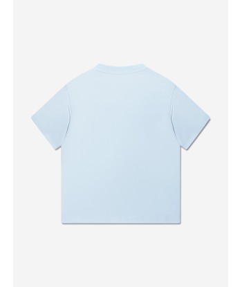 Balmain Boys Logo T-Shirt in Blue rembourrage situé sous