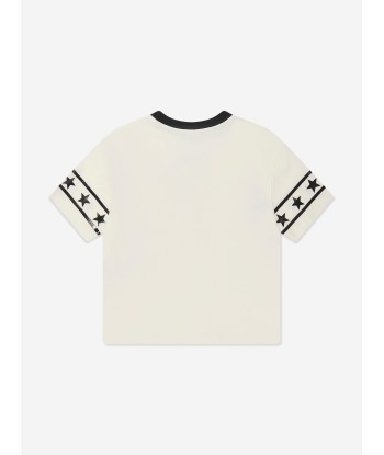 Balmain Kids Star Logo T-Shirt in Ivory l'évolution des habitudes 