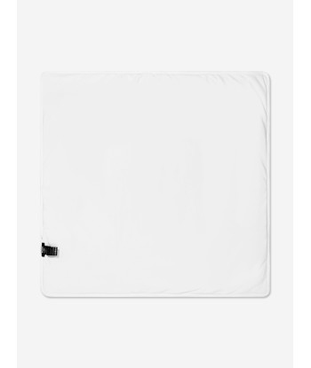 Balmain Baby Cotton Logo Blanket in White france