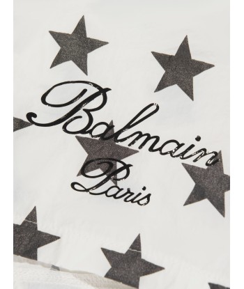 Balmain Boys Star Print Swim Shorts in Ivory plus qu'un jeu 