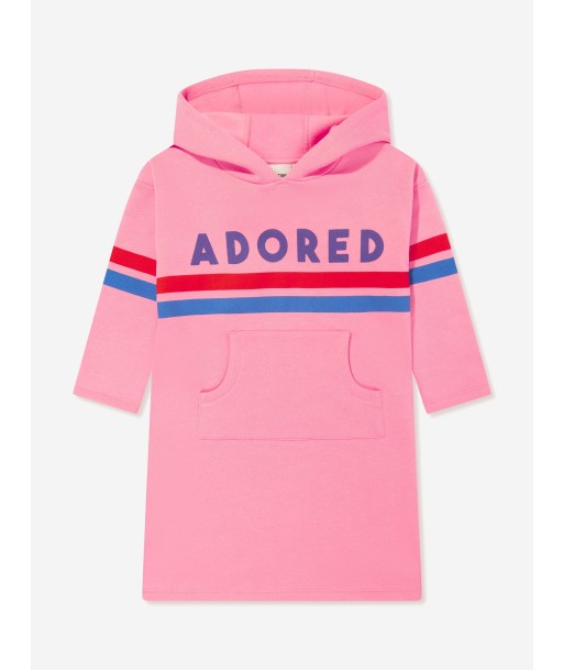 Mini Rodini Girls Adored Hoodie Dress in Pink la chaussure