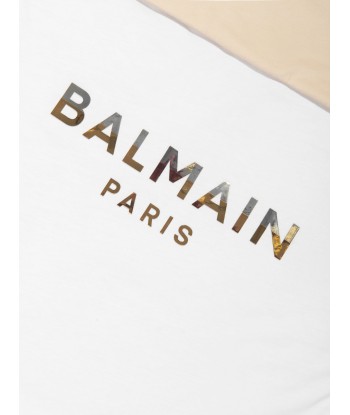 Balmain Baby Logo Nest in White d'Europe débarque