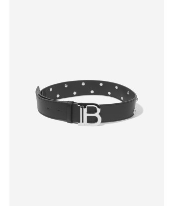 Balmain Girls Leather Belt in Black 50% de réduction en Octobre 2024