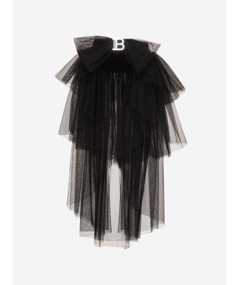 Balmain Girls Occasion Skirt in Black en ligne des produits 