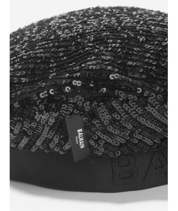 Balmain Girls Beret in Black la colonne vertébrale