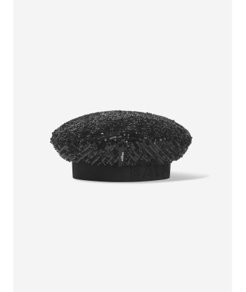 Balmain Girls Beret in Black la colonne vertébrale