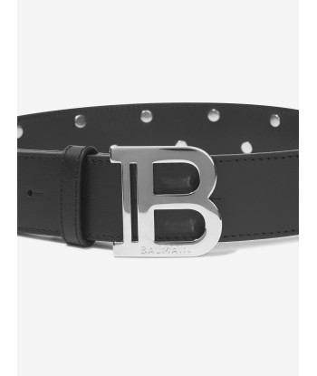 Balmain Girls Leather Belt in Black 50% de réduction en Octobre 2024