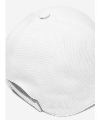 Balmain Boys Logo Cap in White Jusqu'à 80% De Réduction