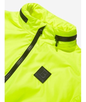 Balmain Boys Fluorescent Zip Up Jacket in Yellow le concept de la Pate a emporter 