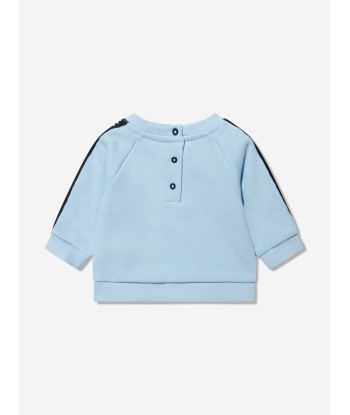 Balmain Baby Boys Logo Sweatshirt in Blue basket pas cher