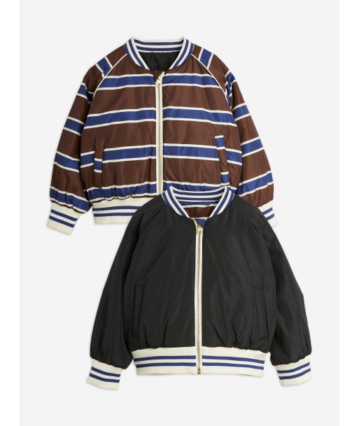 Mini Rodini Boys Reversible Baseball Jacket in Multicolour de technologie