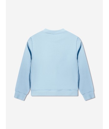 Balmain Girls Logo Sweatshirt in Blue shop