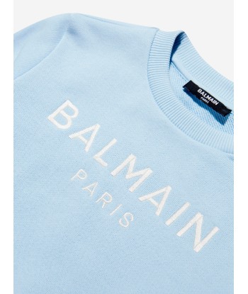 Balmain Girls Logo Sweatshirt in Blue shop