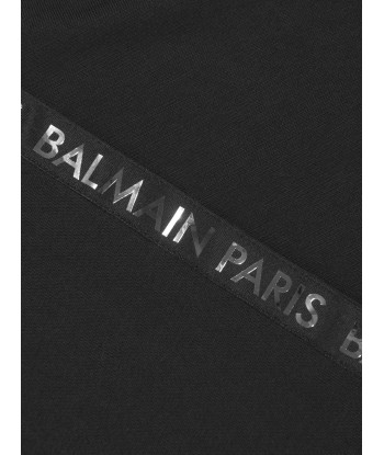 Balmain Boys Logo Sweatshirt in Black Découvrez la collection