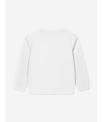 Balmain Boys Logo Sweatshirt in White une grave pollution 