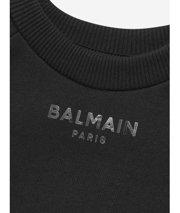 Balmain Boys Logo Sweatshirt in Black Découvrez la collection