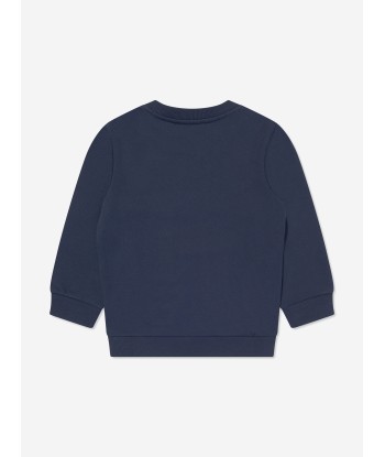 Balmain Boys Logo Sweatshirt in Blue de votre