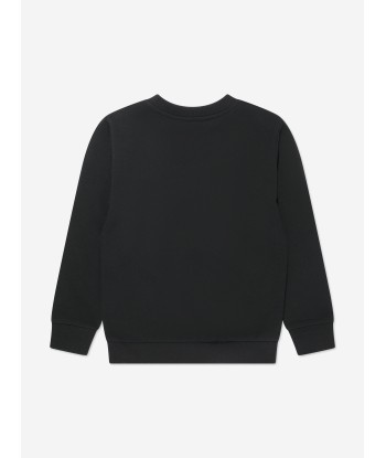 Balmain Boys Logo Sweatshirt in Black Voir les baskets