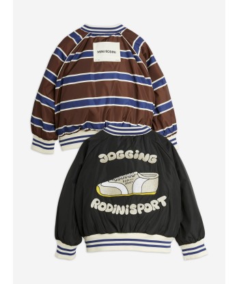 Mini Rodini Boys Reversible Baseball Jacket in Multicolour de technologie