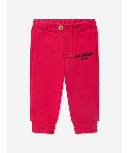 Balmain Baby Boys Logo Joggers in Red rembourrage situé sous