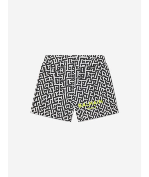 Balmain Baby Boys Logo Shorts in Black sur le site 