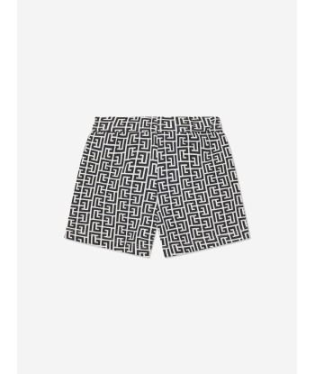 Balmain Baby Boys Logo Shorts in Black sur le site 