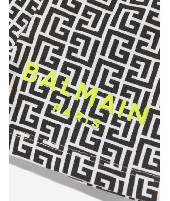 Balmain Baby Boys Logo Shorts in Black sur le site 