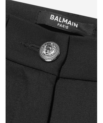 Balmain Girls Wool Suit Trousers in Black En savoir plus