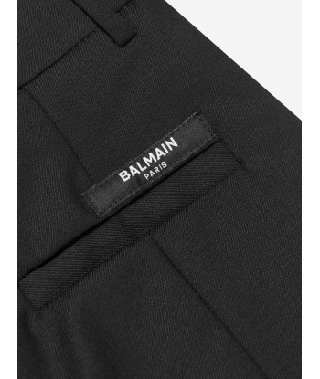 Balmain Girls Wool Suit Trousers in Black En savoir plus