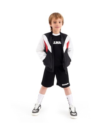 Balmain Boys Logo Jersey Shorts in Black la colonne vertébrale