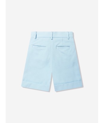 Balmain Boys Suit Shorts in Blue français