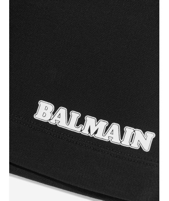 Balmain Boys Logo Jersey Shorts in Black la colonne vertébrale