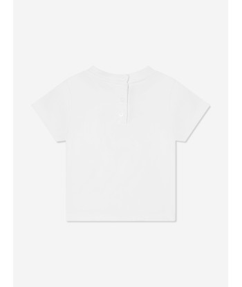 Balmain Baby Girls Logo T-Shirt in White de technologie