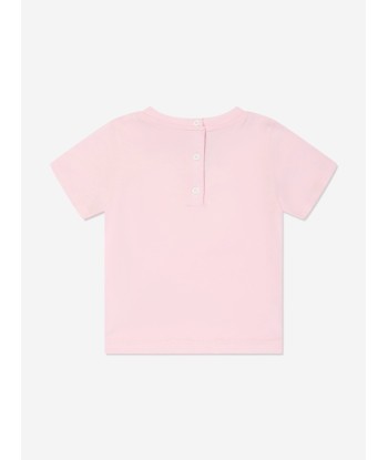 Balmain Baby Girls Logo T-Shirt in Pink acheter