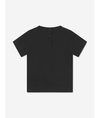 Balmain Baby Girls Logo T-Shirt in Black les ctes