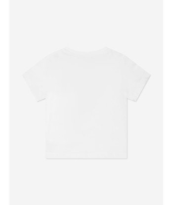 Balmain Baby Boys Logo T-Shirt in White brillant des détails fins