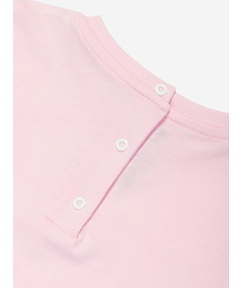 Balmain Baby Girls Logo T-Shirt in Pink acheter