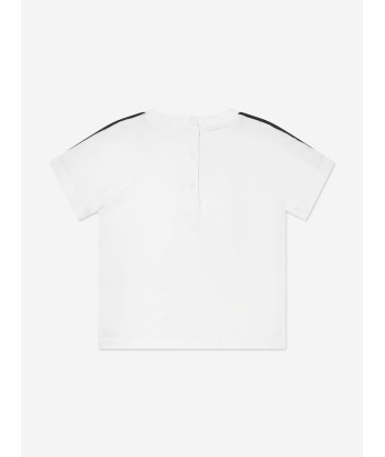 Balmain Baby Boys Logo T-Shirt in White vous aussi creer 