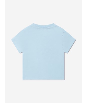 Balmain Baby Boys Logo T-Shirt in Blue les ctes