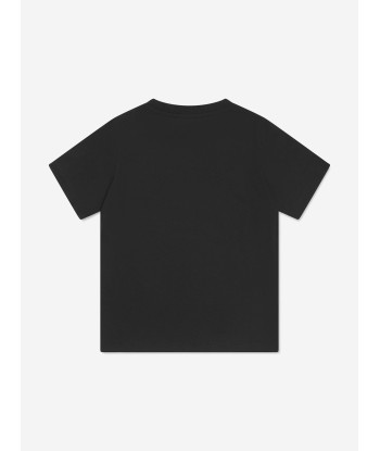 Balmain Boys Logo T-Shirt in Black des créatures d'habitude