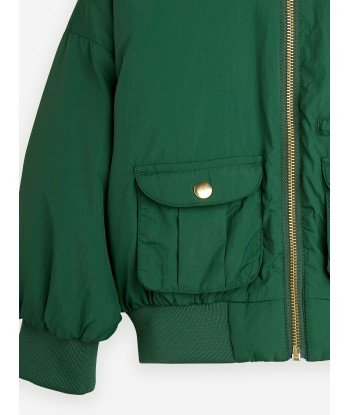 Mini Rodini Boys Baseball Jacket in Green shop