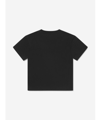 Balmain Boys Logo T-Shirt in Black de technologie