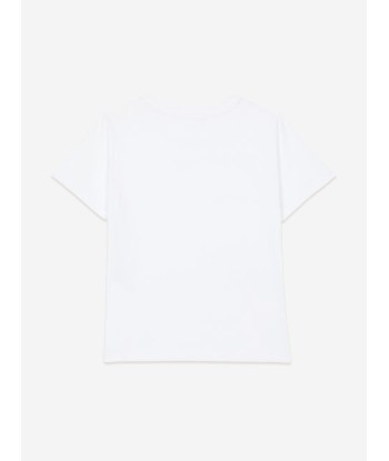 Balmain Boys Logo T-Shirt in White pour bénéficier 